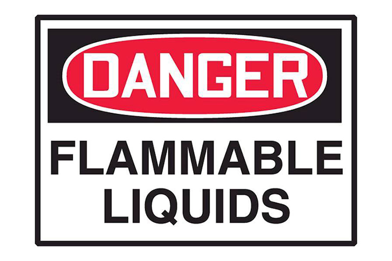 Flammables, Explosives and Combustibles Signs