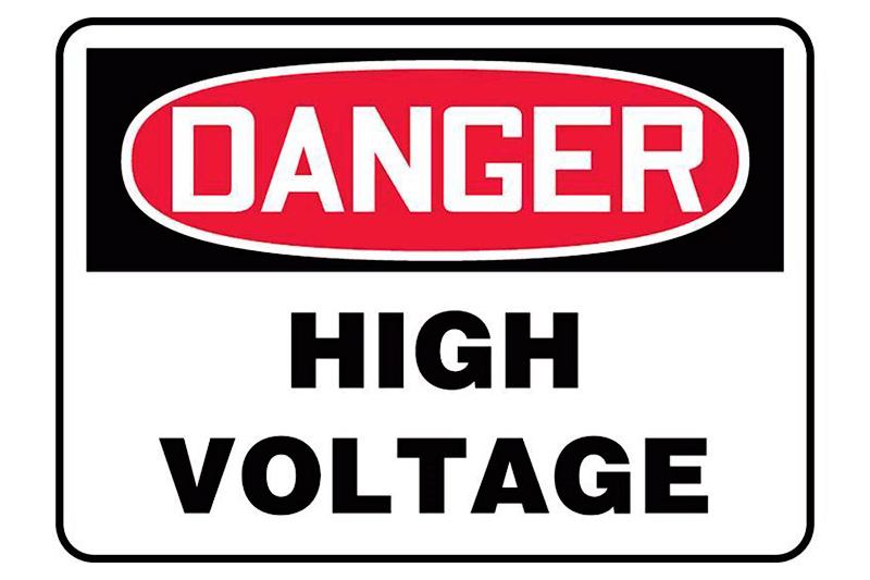 High Voltage and Electrical Hazard Signs