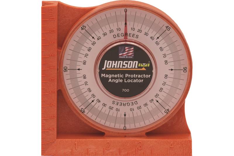 Johnson magnetic protractor angle shop locator