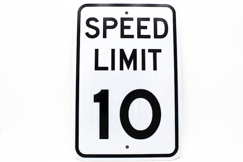 Accuform 10 Km Hr Speed Limit Sign Acffrrra Frrra Signs Ohcanadasupply Ca