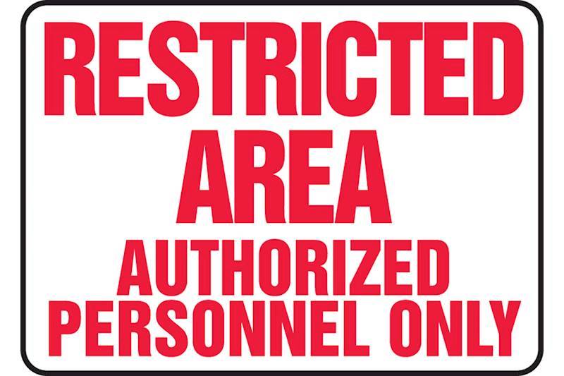 Restricted Area Signs Collection | Canadian Industrial Supply