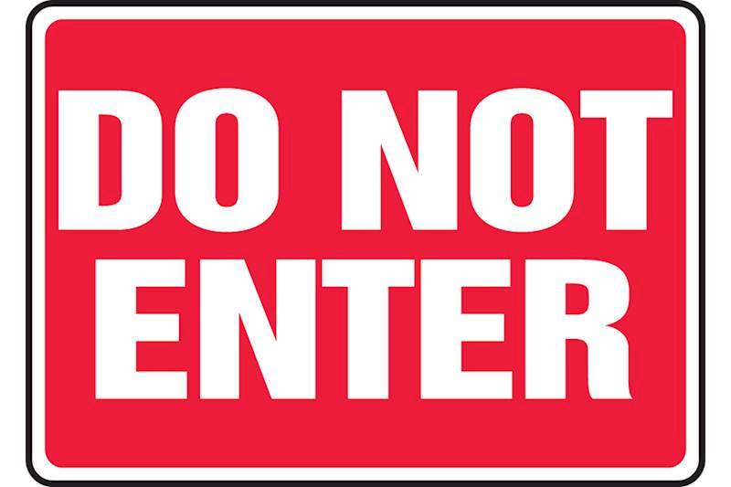 Accuform 10 X 14 Do Not Enter Sign Acfmadm909vp Madm909vp Office And Facility Signs