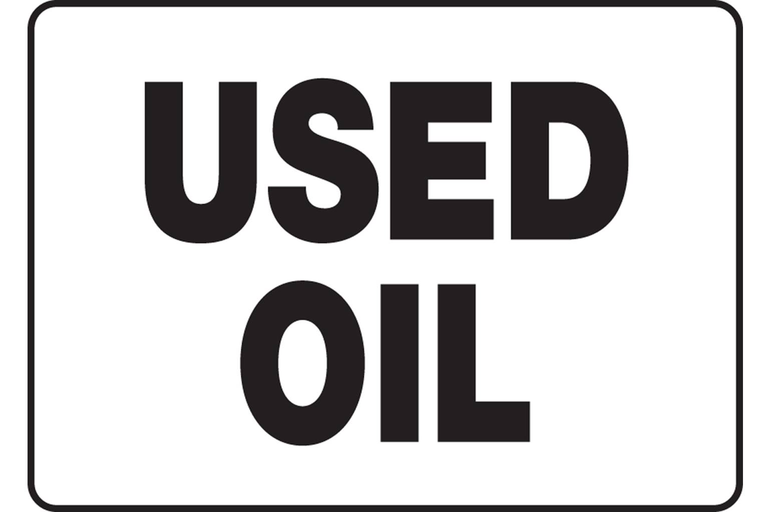 Accuform 10 X 14 USED OIL SIGN acfmchl516vp Gregg Distributors LP