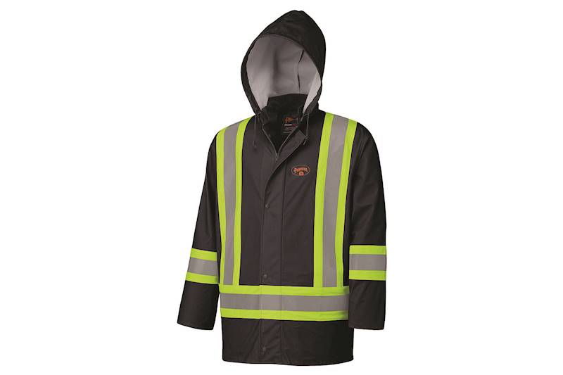 Pioneer | 5894BKXS | FLAME RESISTANT PU STRETCH HI-VIZ WATERPROOF JACKET