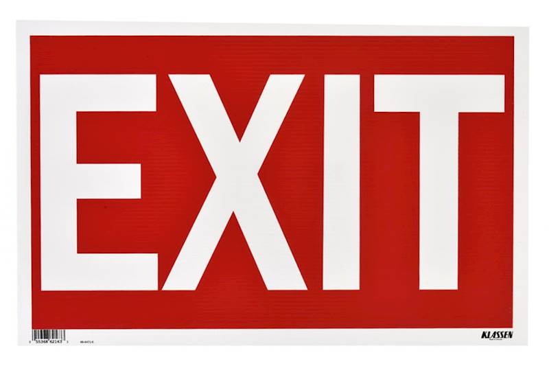 Entrance And Exit Signs Collection Canadian Industrial Supply   Kla1200038 