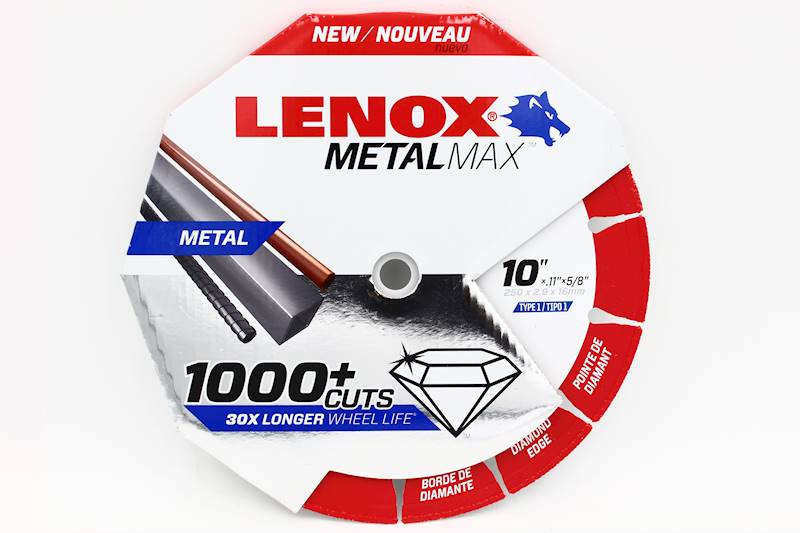 Lenox Tools 1972926 METALMAX Diamond Edge Cutoff Wheel 10" x 5/8" 