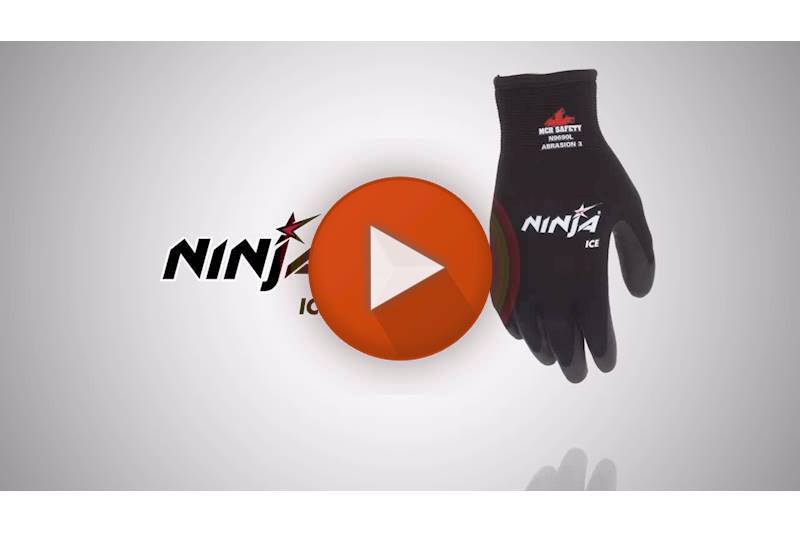 MCR Safety N9690HVM Ninja Ice Hi-Vis 15 Gauge Lime Nylon Gloves, Medium
