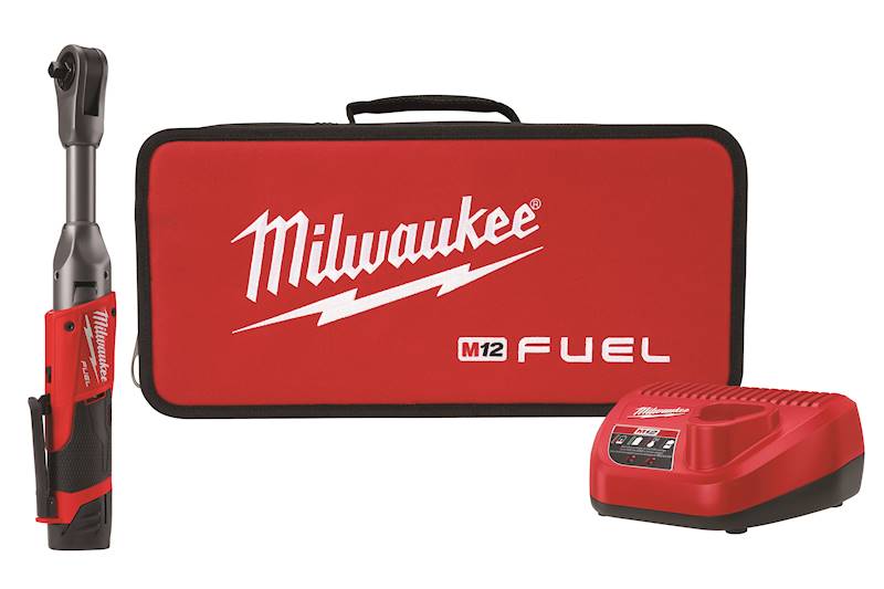 Milwaukee M12 FUEL™ 3/8 In Extended Reach Ratchet One Battery Kit  mwk256021
