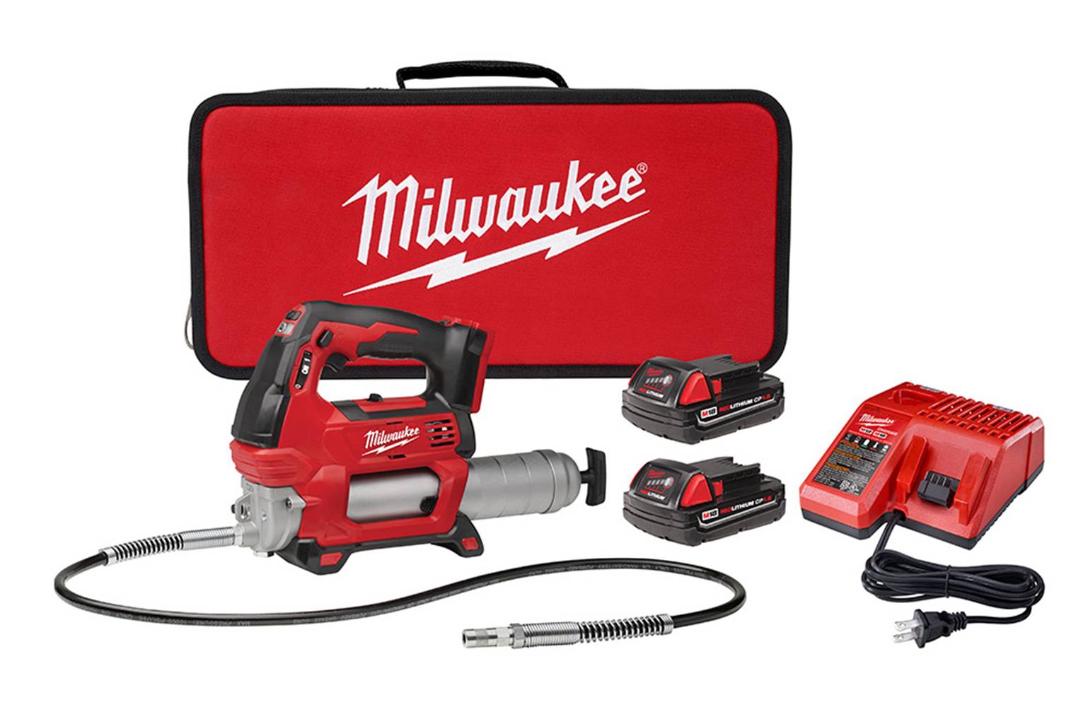 Milwaukee M18™ 2-Speed Grease Gun Kit 