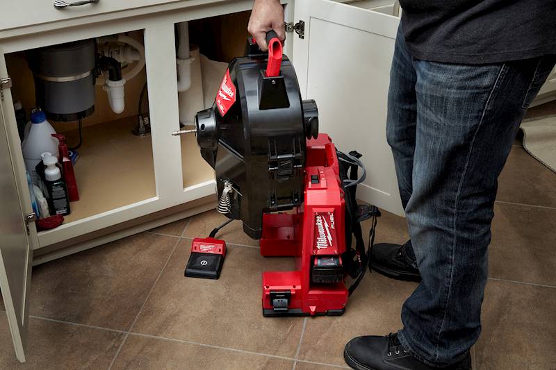 Milwaukee Cordless Backpack Drain Cleaners