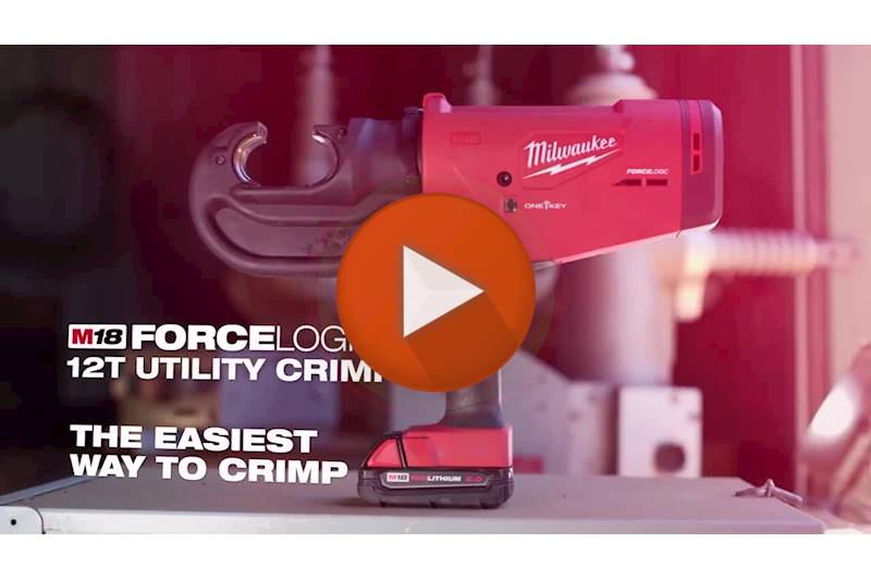 Milwaukee M18™ Force Logic™ 12 Ton Utility Crimper Kit W