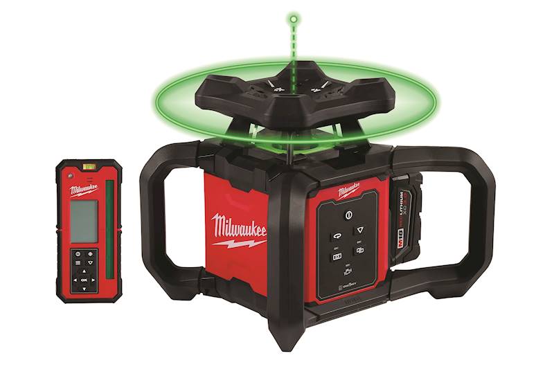 Milwaukee rotating 2024 laser level