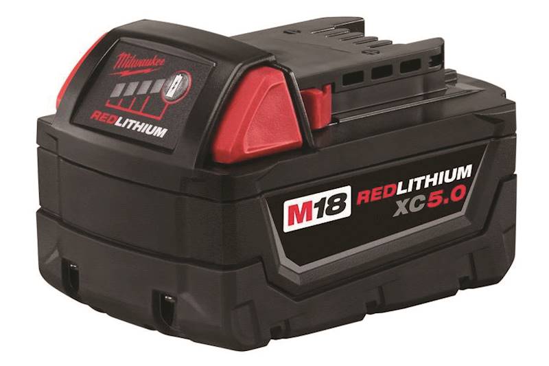 Milwaukee M18™ 18V 5.0Ah REDLITHIUM™ XC5.0 EXTENDED CAPACITY BATTERY ...