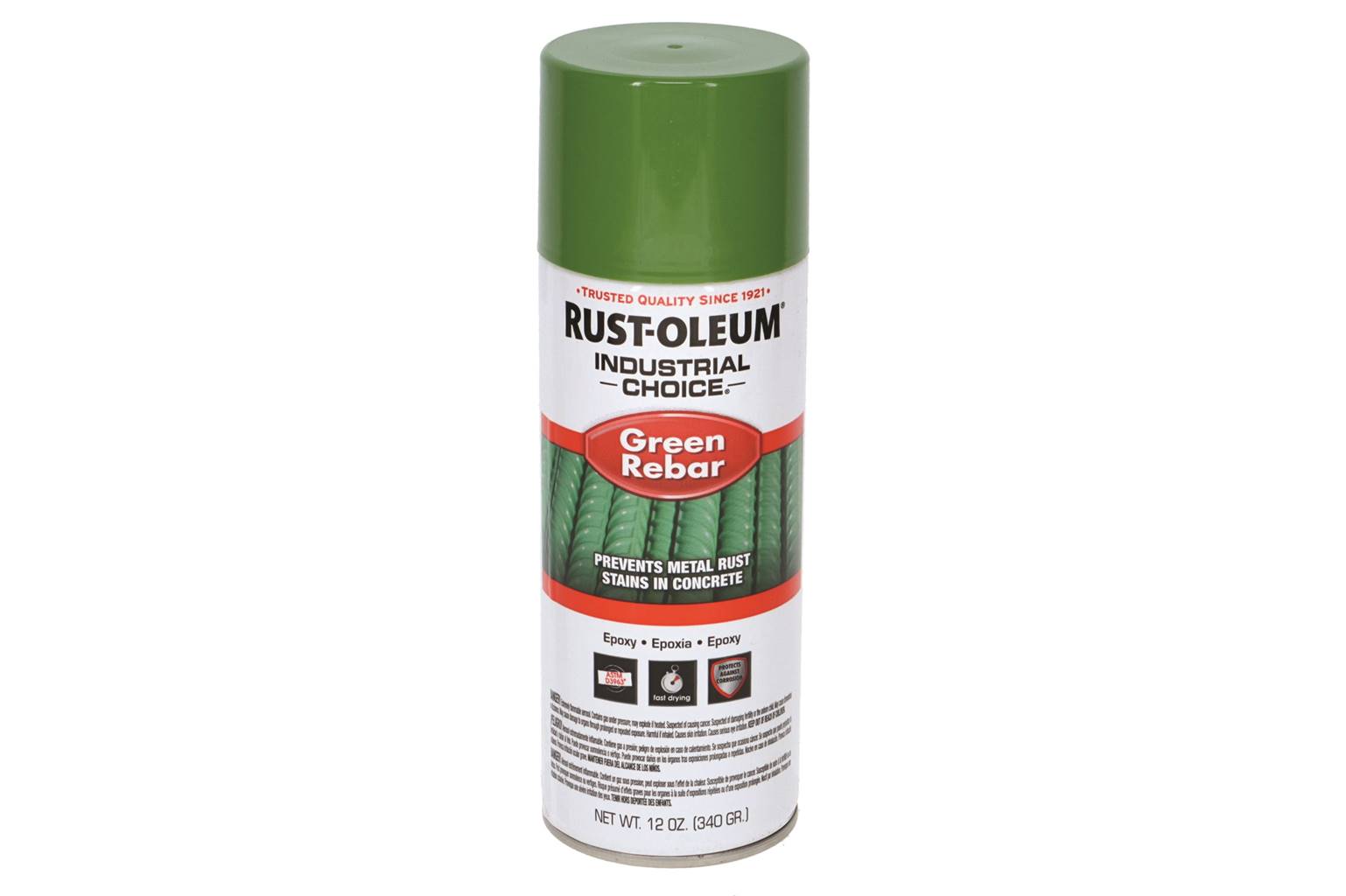 RustOleum RB1600 SYSTEM GREEN REBAR EPOXY AEROSOL rus261937