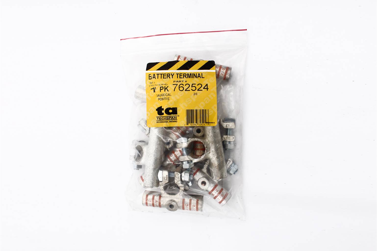 Techspan Crimpable/Solder Terminals - Flag Style - 10/Pack - Series ...