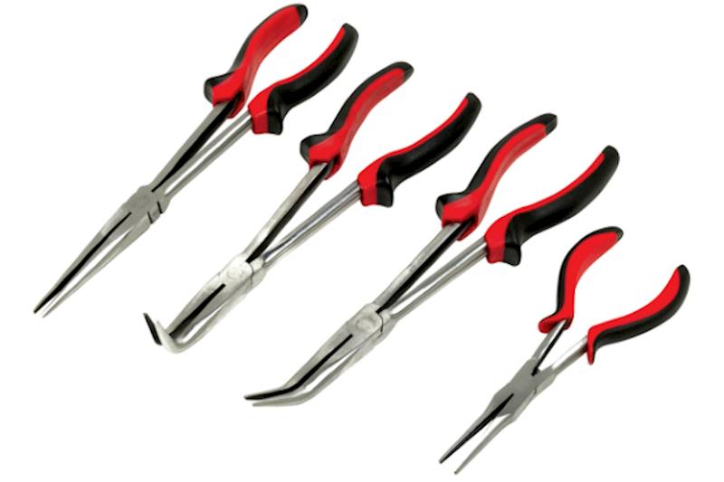 Long nose clearance pliers set