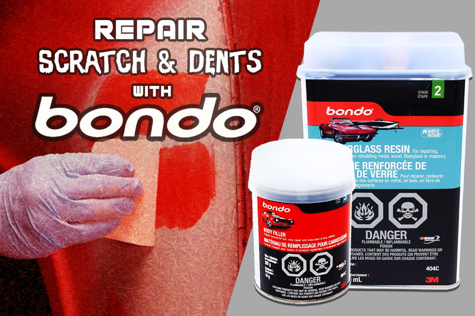 Repair Small Scale Scratch and Dent with Bondo